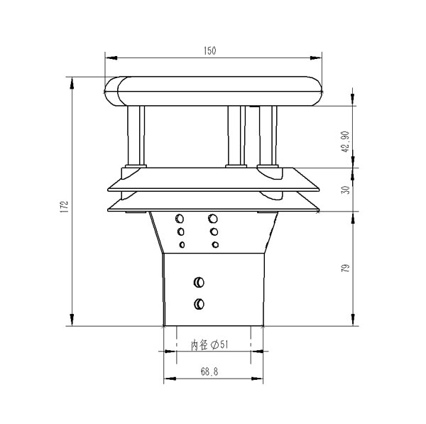 超聲波防爆風速風向儀